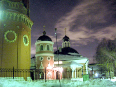 Храм свт. Николая на Преображенском клбщ. (ночьная съемка), 2005 г.